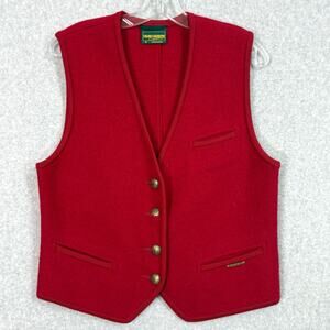 Vtg 80s Geiger Boiled Wool Vest Size 38 Cabincore Old Money Heritage Austria